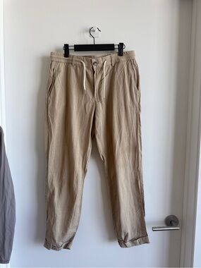 Mango Men's Drawstring Chinos - Tan